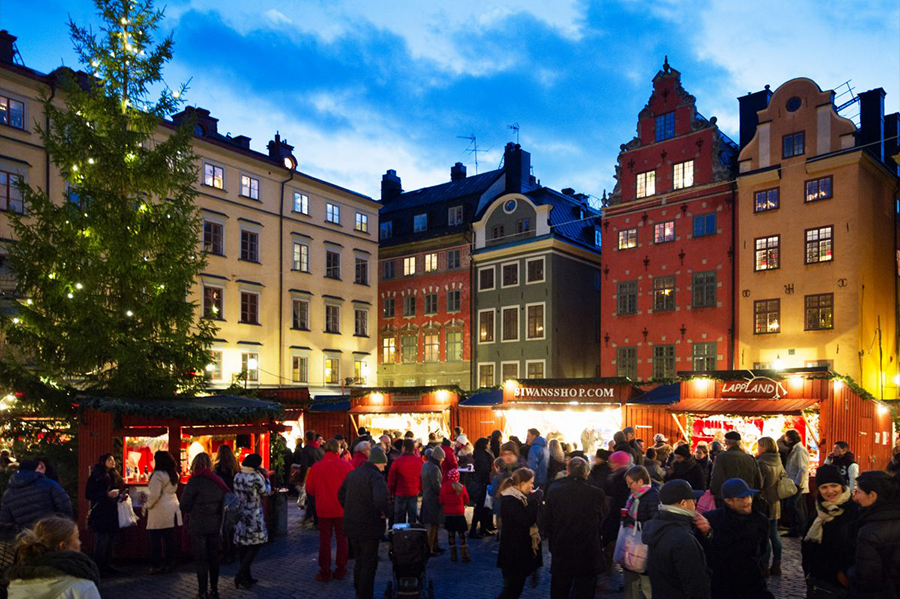 Stockholm, Sweden - Christmas Market at Stortorget Square